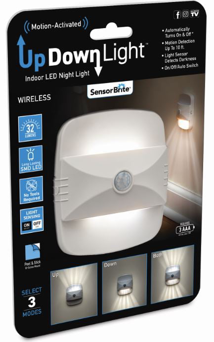 Lumière de nuit sans fil de capteur de mouvement Lumière froide 6 lumières de nuit portatives à piles de LED avec le paquet de 3 autocollants