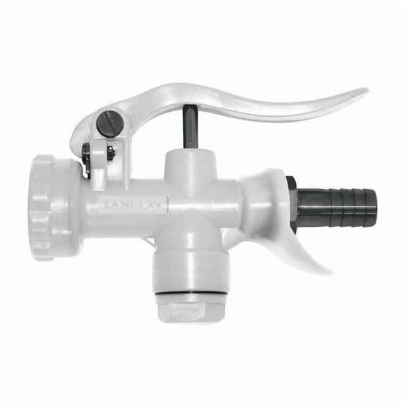 Sani-Lav Pistol Grip Spray Nozzle, 3/4" Female, 100 psi, 12 gpm, White N3W