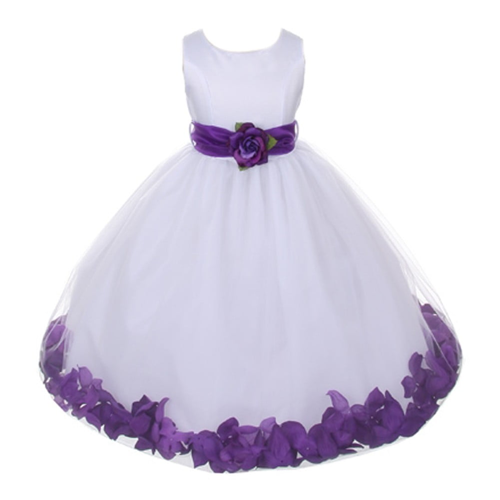 girls purple bridesmaid dresses