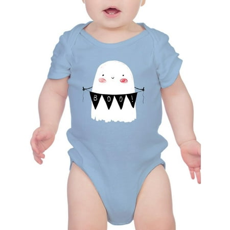 

Boo! Cute Ghost W Flag Bodysuit Infant -Image by Shutterstock 24 Months