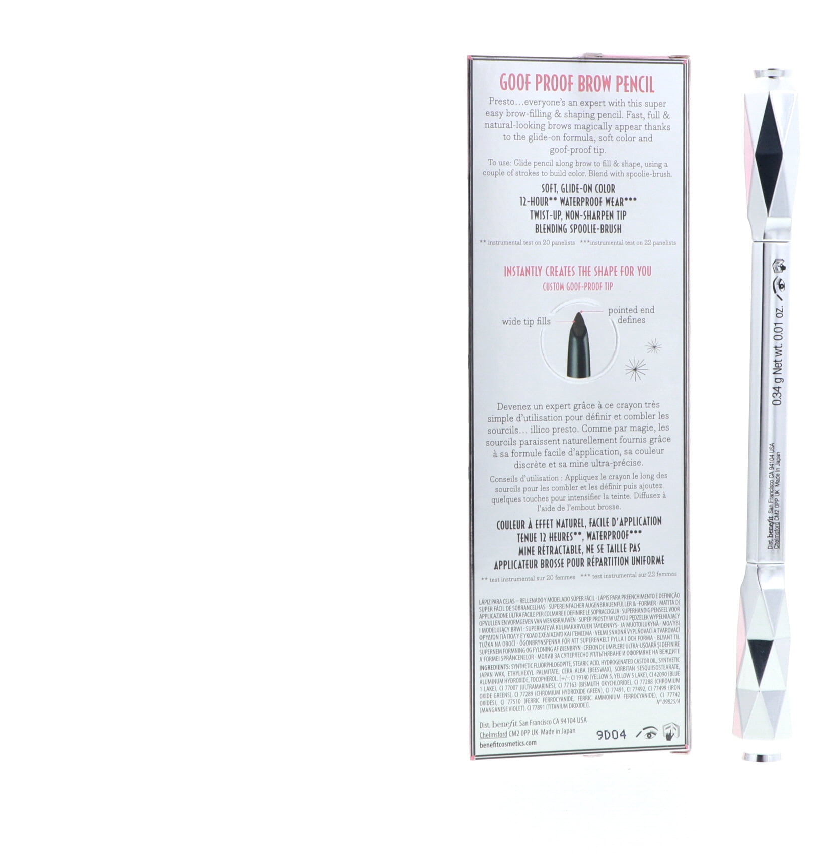 Benefit Goof Proof Brow Pencil, Medium, 0.01 Ounce