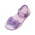 thumbnail image 2 of Fozruso Girls Sandals Breathable Lightweight Casual Outdoor School Shoes For Kids Age 4 12 Comfortable Summer Footwear For Daily Wear And Play(4 12Y),Sizes 12 Little Kid 5.5-6 Years(Purple), 2 of 7