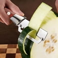 thumbnail image 6 of Multi Functional Stainless Steel Vegetable Peeler with Solid Wood Handle, 7.48 Inch Sharp Vegetable Fruit Peeler for Thick & Thin Skin Kitchen Daily Use (3pcs), 6 of 6