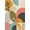 Orange, Pattern 1, variant on ODIKA 4'x6' Multicolor Geometric Mid-Century Geometry Washable Area Rug Retro Abstract Design with Modern Flair for Bedroom, Reading Nook, Pet Friendly & Non-Shedding