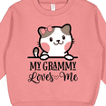 thumbnail image 3 of Inktastic My Grammy Loves Me Girls Granddaughter Kitten Toddler Sweatshirt, 3 of 4