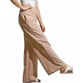thumbnail image 2 of utcoco women's wide leg pants casual elastic waist loose linen trousers, 2 of 4