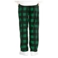 thumbnail image 6 of NIEWTR Men's Plaid Lounge Bottoms Elastic Waist Checkered Sleep Pajama Long Pants with Drawstring Pockets Sleepies Pajamas(Z06-Green,XL), 6 of 9