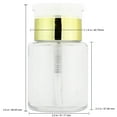 thumbnail image 4 of Pana High Quality 3oz Liquid Pump Dispenser - Gold (2 Bottles), 4 of 4