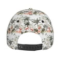 thumbnail image 3 of Lsque Flamingo Palm Trees Baseball Cap Trucker Low Profile Hat Golf Dad Hat Adjustable Original Classic Unconstructed Plain Cap Men Women, 3 of 9
