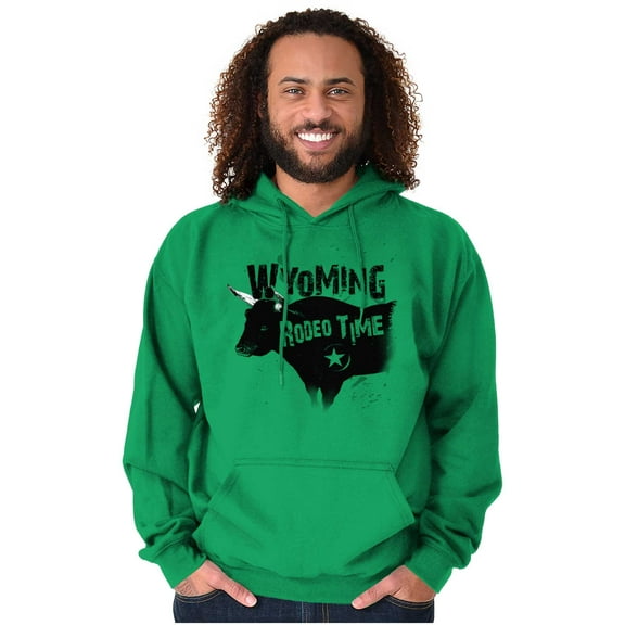 Wyoming Country Western WY Cowboy Unisex Plus Fleece Graphic Hoodie Brisco Brands 2X