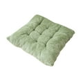 thumbnail image 2 of JeashCHAT Square Chair Cushion Soft Comfortable Seat Cushion Thicken Velvet Plush Chair Pad for Indoor Kitchen Dining Chair Office Chair, 16"x16", Green, 2 of 6
