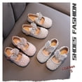 thumbnail image 2 of Lovebay Kids Girls Pearls Rhinestone Butterfly Dress Shoes Mary Jane Flat Shoes(5 Toddler-2 Little Kid), 2 of 8