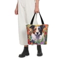 thumbnail image 5 of Sikiie Colorful Flower Dog Shoulder Bag Casual Hobo Crossbody Tote Bag for Women and Men Large Purse Messenger Bag Travel Work, 5 of 6