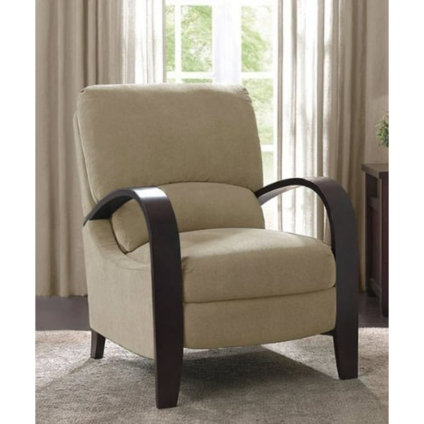 Microfiber Recliner Chair Bent Wood Armrest Reclining Armchair Backrest Footrest Foot Support That Provides Comfort And Relaxation To Your Office Home Living Room Furniture Foam Padded Couch Sofa Com Microfiber Recliner Chair Bent Wood, Bent Wood Arm Recliner