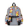 thumbnail image 3 of Baseballs and Softballs Red Pattern Cute School Backpack with Padded Back and Adjustable Shoulder Straps 13.4"x11"x4.7", 3 of 5
