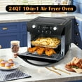 thumbnail image 2 of CUSIMAX 24QT Air Fryer Oven, Air Fry, Bake, Fast Heating & Crisping Tech,10-in-1 Multi Function&Custom Mode, Visible Window,Black, 2 of 7