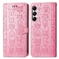 thumbnail image 1 of Funda Cartera FOXDOCK para Samsung Galaxy A55 5G , Flip PU con Relieve de Gatos y Perros, Tarjetero y Soporte, 1 of 6