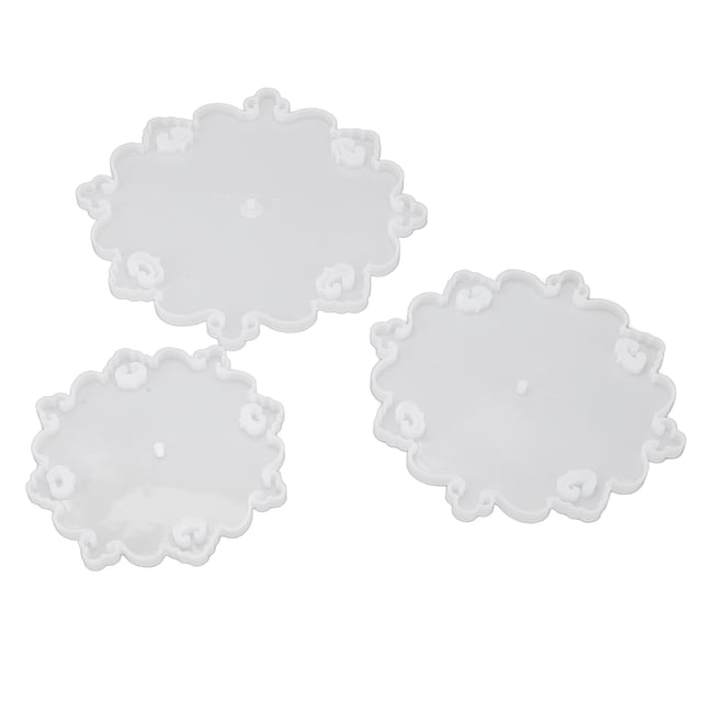 Molde de resina de fundición Bling Bling 3 piezas Silicona para bricolaje