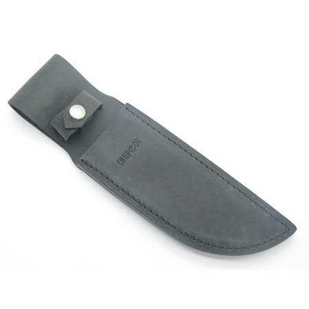 BUCK 905 BOWIE BLACK DISTRESSED LEATHER FIXED BLADE CUSTOM KNIFE SHEATH