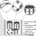 thumbnail image 2 of 8Pack English Muffin Rings 4 Inch Crumpet Rings Stainless Steel Double Rolled Tart Rings, Cooking Pastry Ring, 2 of 7