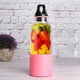 thumbnail image 3 of Taza exprimidora eléctrica de 500ML, máquina portátil para hacer jugo de frutas y verduras, licuadora de batidos recargable por USB, botella mezcladora, rosa,, 3 of 5