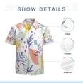 thumbnail image 7 of High Quality Hawaiian Shirts for Men Short Sleeve Aloha Beach Shirt Floral Summer Casual Button Down Shirts Blouses BYSGNK, 7 of 7