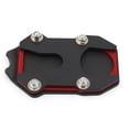 thumbnail image 4 of Placa de soporte de almohadilla de la almohadilla de patada de motocicleta fácil de instalar Pilar lateral en el asiento agrandado de la almohadilla rojo negro, 4 of 8