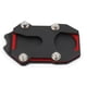thumbnail image 4 of Almohadilla de pata de cabra para motocicleta, pilar lateral, almohadilla de extensión para caballete lateral del asiento agrandado rojo negro, 4 of 8