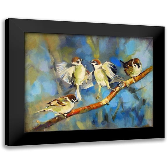 Pautov, Igor 14x12 Black Modern Framed Museum Art Print Titled - Quartet