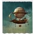 thumbnail image 3 of Ambesonne Fantasy Shower Curtain, Surreal Space Scenery, 69"Wx75"L, Teal and Brown, 3 of 3