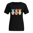 thumbnail image 3 of SDJMa Women's Print T Shirts Women Printed Plus Size O-Neck T-Shirts Print Short Sleeve Graphic Tee Tops, 3 of 5