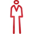 thumbnail image 1 of Letreros WC Exclusivo para Hombres MenWC01Red 1 Pza 2.5x9.5x0.5cm Red Plástico., 1 of 1
