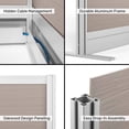 thumbnail image 6 of Luxor Oakwood Modular Wall Room Divider System - 70" W x 70" H, Freestanding, 6 of 7