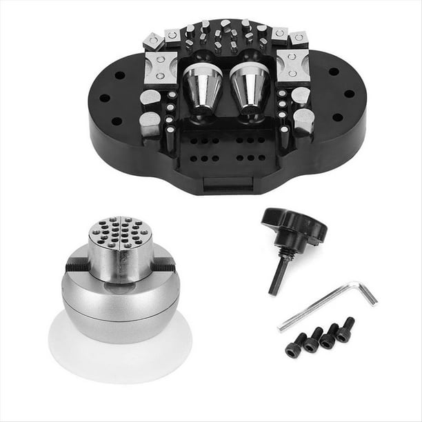 Bloque Grabado Joyas, Herramienta Procesamiento Tornillo Banco Bola para Trabajos Precisión, Accesorios Base Plástico y Metal, Bricolaje para Aficionados