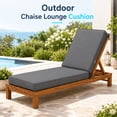 thumbnail image 7 of Millsilo Outdoor Chaise Lounge Cushion, 72" x 21" x 3" Patio Lounge Chair Cushion, Water-Resistant UV-Protected Replacement Cushion with High Density Foam, Dark Gray, 7 of 7