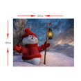 thumbnail image 2 of Tema De Navidad Impreso Suave Manta Sofá Sofá Sofá Throw 130x150,150cmx200cm Para Elección Muñeco de nieve_2 150x200cm Macarena Manta de franela, 2 of 8