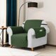 thumbnail image 1 of Funda de sofá reversible de 1 pieza acolchada Slipcover (Sillón, Verde), 1 of 6