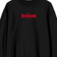 thumbnail image 2 of Ultraman Rising Neon Glitch Art Crew Neck Long Sleeve Black Adult Sweatshirt-3XL, 2 of 3