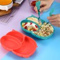 thumbnail image 4 of Silicone Baby Plate Set, Divided Baby Suction Plates with Spoon and Fork, 4 of 4