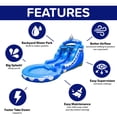 thumbnail image 3 of HeroKiddo Dolphin Inflatable Backyard Water Slide with Pool, Commercial Grade Vinyl, with Blower, 3 of 10