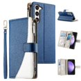 thumbnail image 1 of Funda cartera GANGXUN para Samsung Galaxy S23 Plus , cuero PU con tarjetero, cremallera, correa de mano, soporte y protección 760°, 1 of 6