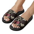 thumbnail image 5 of GZHJMY Stylish Slides for Women Men, Cool Skulls Soft Flexible Slip-on Sandals Slippers, 5 of 7