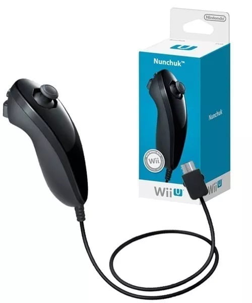 Wii Nunchuk Controller - Black (Wii) - Walmart.com