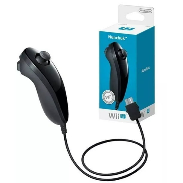 Raap Gehakt Op en neer gaan Nintendo Wii Nunchuk Controller - Black (Wii) - Walmart.com