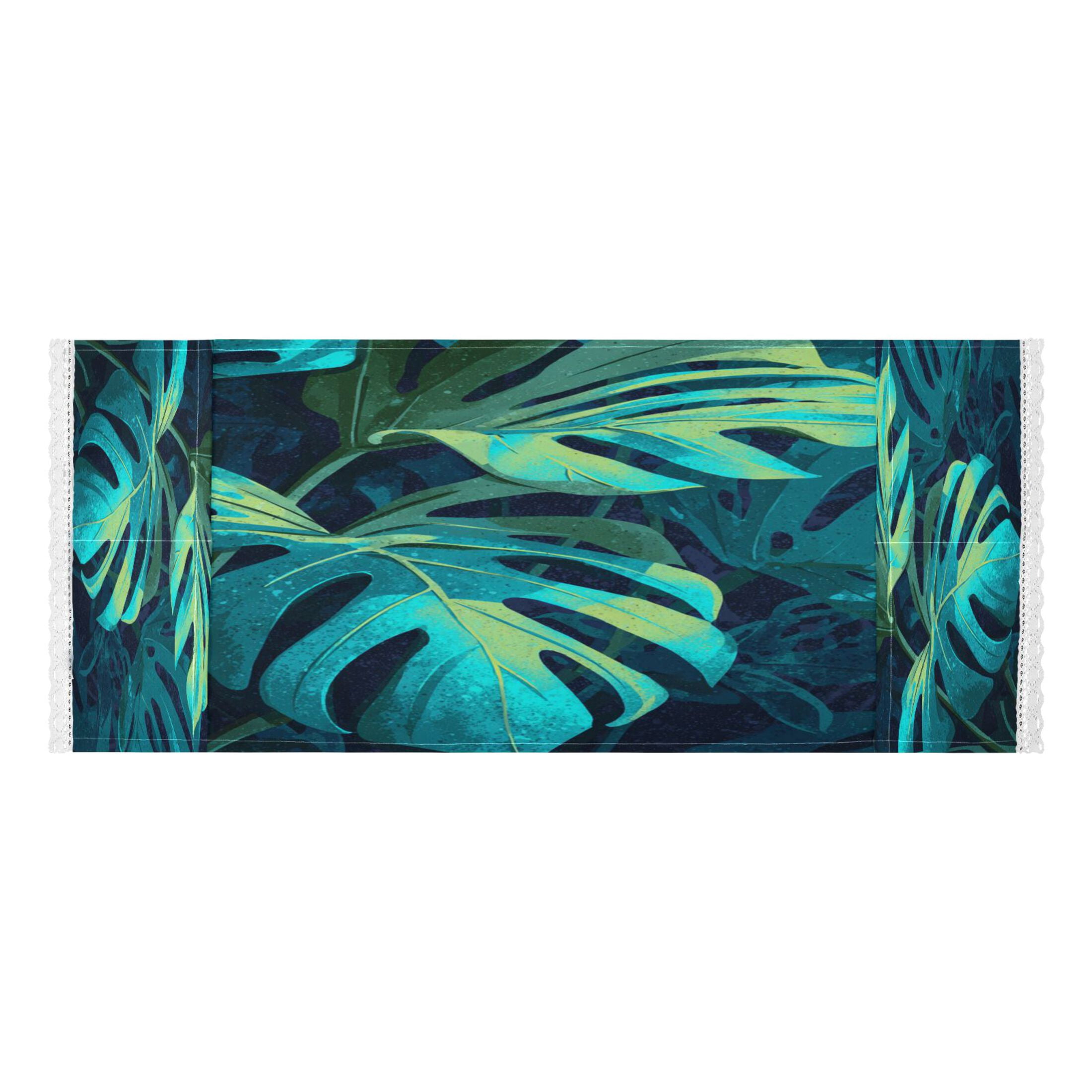Wobogo Monstera Deliciosa Washing Machine Cover Dustproof Washer Dryer Cover Waterproof Laundry Room Decorative Protector