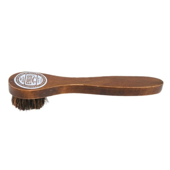 Yunhgft Wooden Shoe Brush Cleaner Shoes Repair Accessory Handle Polish Shine Brush Brown