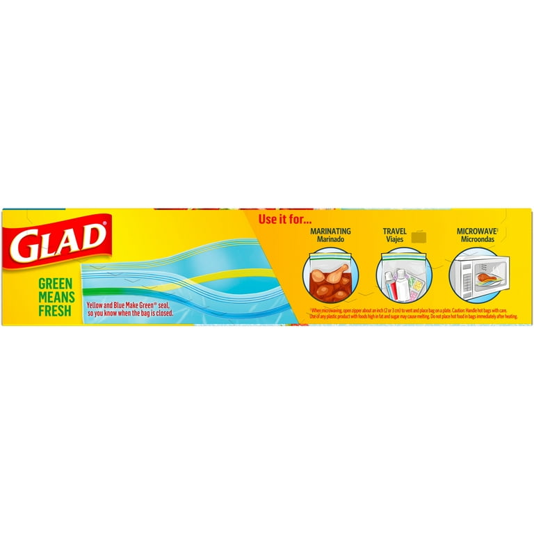 Glad Zipper Food Storage Freezer Bags - Gallon - 20 Count, 1 - Fred Meyer