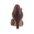thumbnail image 4 of Journee Womens Bettie Almond Toe Mid Heel Pumps, Widths Available, 4 of 10