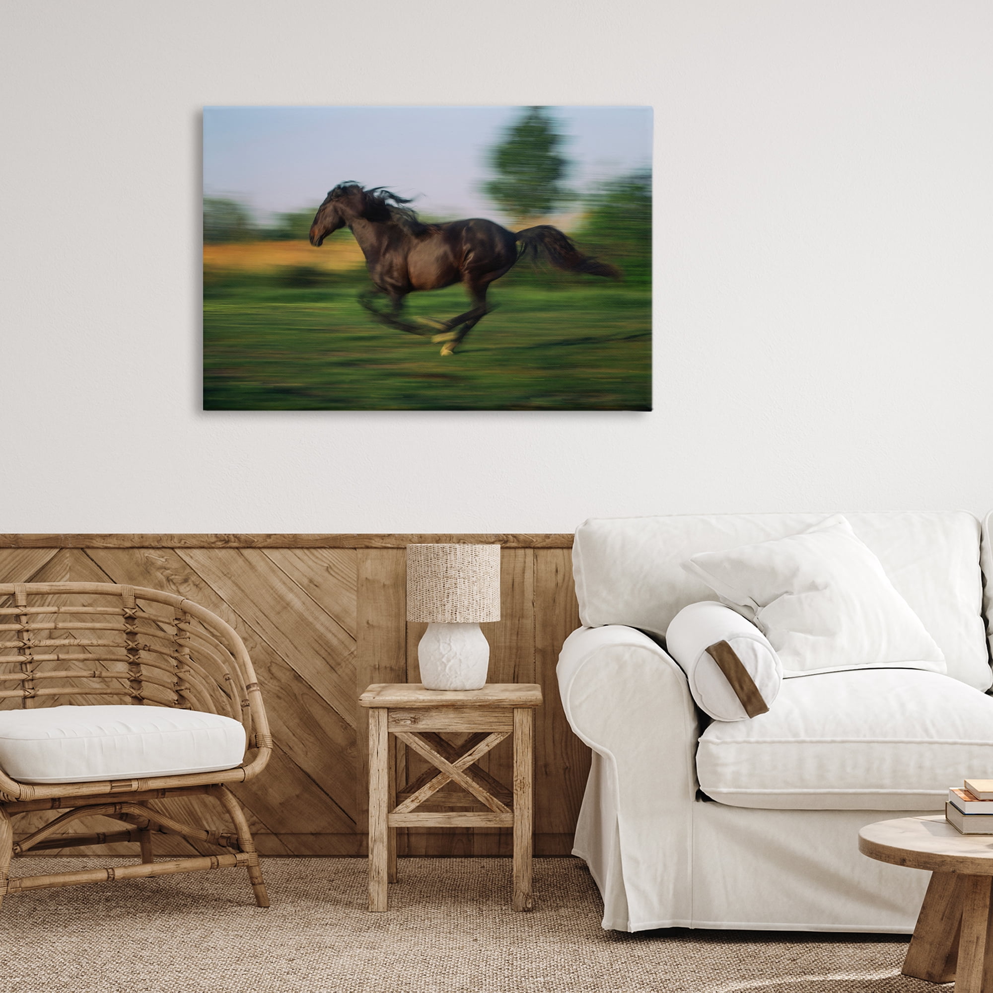 Stupell Industries Dashing Camargue Racehorse Canvas Wall Art, design by Scott Stulberg