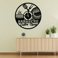 thumbnail image 3 of Craftnamesign Custom Barbecue Laser Cut Wall Clock For Kitchen Restaurant Decor, 3 of 4